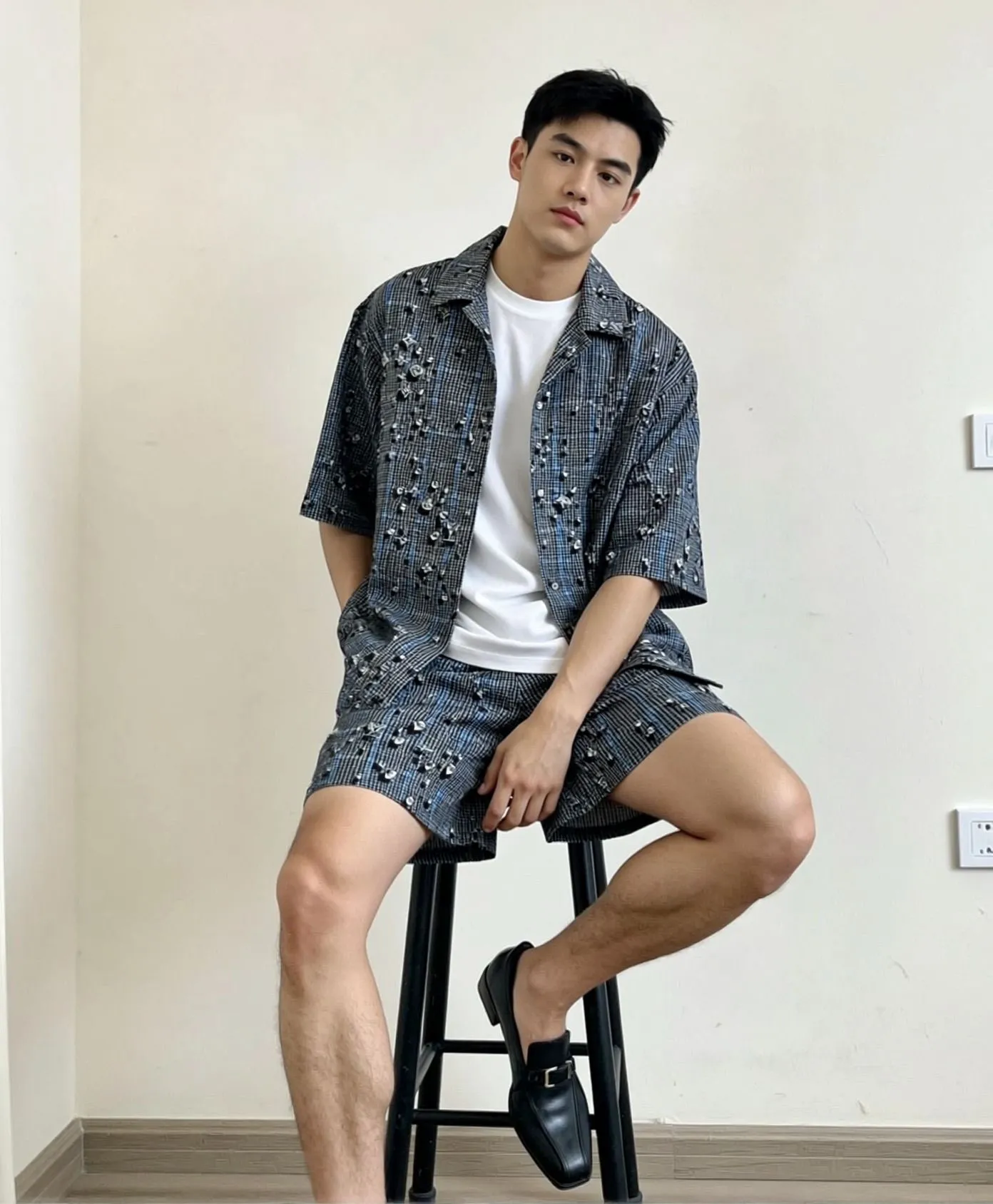 Louis Vuitton/Louis Vuitton presbyopia drop suit shorts
